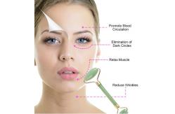 China Green Gua Sha Scraping Tool , Facial Jade Roller For Face Massage supplier