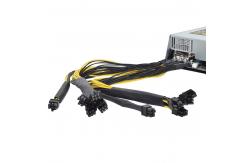China 2000W 12V 166A Power Supply 220-240V Input 10x6Pin Efficiency Multi-GPU supplier