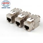 Zinc Alloy RJ45 CAT6 Shielded Keystone Jack 180 Degree Toolless  STP for sale