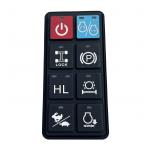 80 Shore A Laser Carving Waterproof Silicone Remote Control Buttons for sale