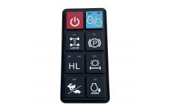China 80 Shore A Laser Carving Waterproof Silicone Remote Control Buttons supplier