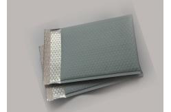 China Gray Matte Metallic Bubble Mailers , Flat Custom Printed Padded Envelopes supplier