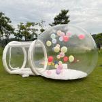 Outdoor Single Tunnel Advertising Inflatable Bubble Balloons House Igloo Dome Tent Transparent Bubble Tent for sale