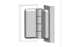 China Rotation External Cabinet Door Hinges Zinc Alloy For Tool Box supplier