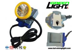 China 1.6W 216lum Rechargeable Mining Cap Lamp 15000lux For Emergency supplier
