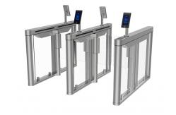 China 180 Degree Swing Gate Turnstile Brushless DC Pedestrian Control SS304 Acrylic supplier