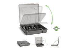 China Multi-Purpose Storage Kitchen Cutlery Flatware Drawer Organizer with Lid Customizable supplier
