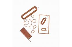 China Shaped Hollow Copper Inductor Coil Insulated Copper Winding Wire supplier