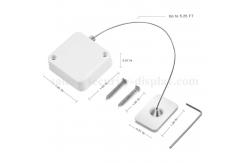 China Anti Theft Retractable Laptop Cable Lock For Hardware Security supplier