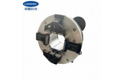 China Full Stroke 4 Jaws Pneumatic Rotary Chuck Of Pipe Tube Cutter supplier