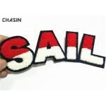 No Minimum Chenille Letter Patches Self - Adhesive Backing For Letterman Jackets
