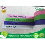 Colored Crepe Paper without Residue Rubber Masking Tape 30m 48m Length for sale