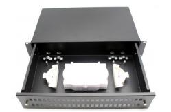 China 2U 19inch Empty Slide Rail Rack mount patch panel supplier