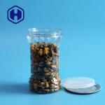 300# 420ml Food Safe Beans Clear Plastic Cans With Aluminum Easy Open End for sale