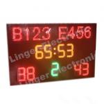 1240mm X 1900mm X 100mm Led Football Scoreboard / Soccer Score Board With Led Team Name for sale