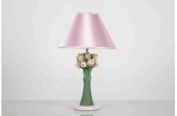 China Fabric Round Elegant Home Table Lamps Flowers Shape For Protecting Eyes supplier