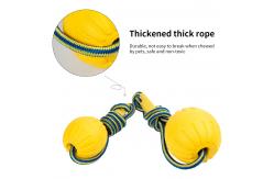 China 7cm 9cm Foam Dog Balls EVA Floating Pet Chew Toys Yellow Purple Customized supplier