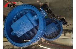 China DN2000 Large Diameter Flange Butterfly Valve - Ductile Iron Material for Industrial Use supplier