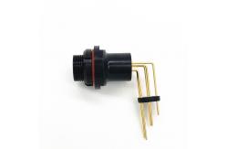 China Black Fischer Cable Connector PCB Mounted Right Angle DBPC102A054 supplier