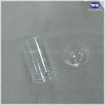 3oz Mini Dessert Cups with Lids & Spoons, Shooter - Clear Plastic Parfait Appetizer Cup - Small Reusable Cups for sale