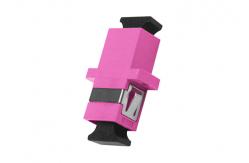 China CE RoHS Magenta OM4 Fiber Optic Adapter Multi Mode SC Simplex Adapter supplier