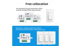 China 433Mhz Self Powered Wireless Switch Remote Light Switch Waterproof Wall Panel supplier