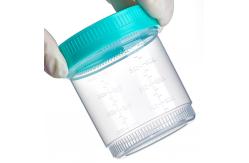 China 120ml PP Material Sample Cup With Screw bottle Cap Non-sterile supplier