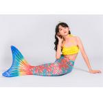 3PCS Sets Toddler Swimmable Mermaid Tail For Boys / Girls Flexible Elastic