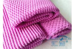 China Pink Super Absorbent Cleaning Microfiber Cloth 16 x 16 , Microfiber Cleaning Towels supplier