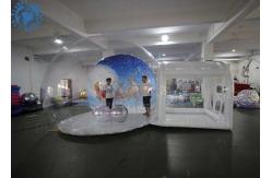China Hot Air Welding Large Inflatable Snow Globe / Custom Christmas Ornaments supplier