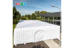 China Free Design Huge White Cube Air Tents PVC Tarpaulin Event Inflatable Tent supplier