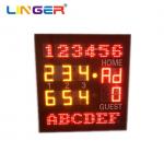 6 Inch Digit In Amber Color Led Tennis Scoreboard With Team Name for sale