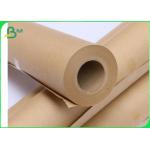 70gsm 80gsm 600mm * 270m Pure Kraft Paper Roll For Gift Wrapping Durable for sale