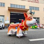 Shopping Mall Electric Animal Ride Scooter Animatronic Dinosaur Ride for Kids for sale