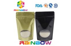 China customized printed aluminum foil packaging bags with k and clear window supplier