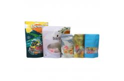 China Free Sample Premium Food Stand Up Pouch With Window , Zipper Resealable Bag supplier