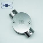 1/2 Aluminum Die Cast Electrical EMT Conduit Box Circular Junction Box 2 Through Way for sale