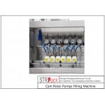 Cam Rotor Pumps Chunk Paste Filling Machine Six Head 380V / 220V