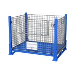 Collapsible Stacking Stillage Pallet Cage Wire Mesh With Rugged Base for sale