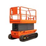 Electric Scissor Lifting Platform Hydraulic 6 - 12m Crawler Lift for sale