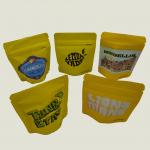 Embossing Soft Touch Mylar Bag 0.5oz zippered Retortable Pouch Packaging