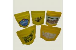 China Embossing Soft Touch Mylar Bag 0.5oz zippered Retortable Pouch Packaging supplier