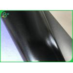Glossy Black Washable Fabric Craft Paper / 0.3MM TO 0.8MM Untear Paper Roll for sale