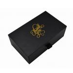 Matt Laminated Gold Foil Stamping Rigid Cardboard Paper Drawer Box For Jewelries