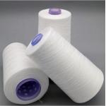 Raw White Recycled Virgin Polyester Thread 40S/3 For Sewing for sale