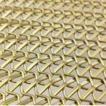 Customized Antique Brass Modern Decorative Woven Wire Mesh for Wall Cabinets for sale