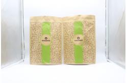 China ziplockk Kraft Paper Stand Up Pouch Recyclable Biodegradable For Coffee Tea supplier
