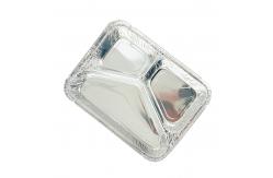 China Custom Order Accepted Aluminum Foil Food Container for Rectangular Muffin Packaging supplier