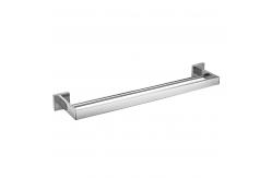 China OEM Chrome 24 Inch Towel Bar Square SUS304 Heavy Double Bar Towel Rack supplier