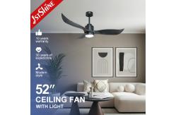 China Dc Circuit 60W Remote Control Ceiling Fan Home 3 Abs Plastic Fan Blades supplier